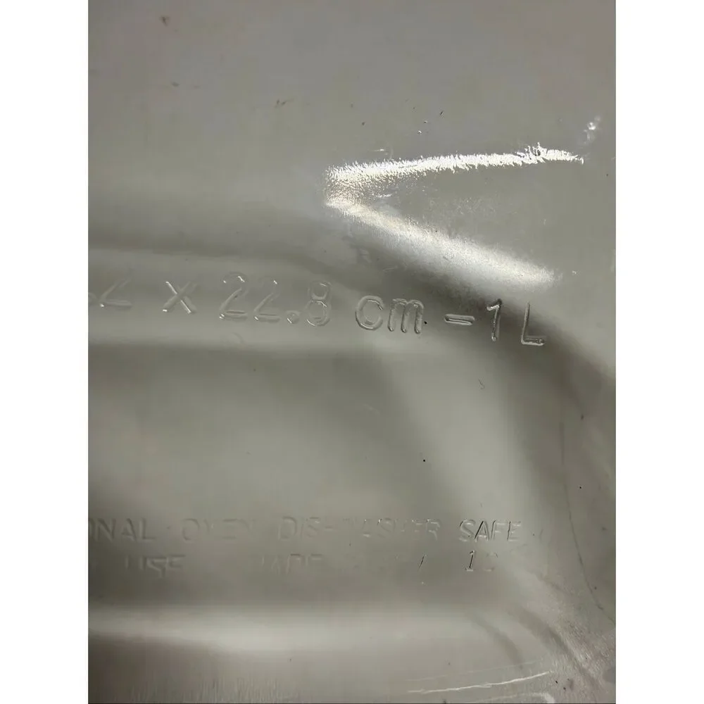 Rectangular Glass Clear Baking Dish1Qt6”x11Oven,Microwave,Dishwashe Made in USA
